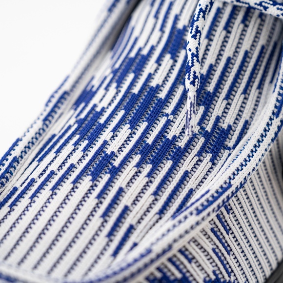 size 44eu 11us Burberry Creeper Mid Lace-Up Boots Platform Blue White Check - Picture 12 of 16